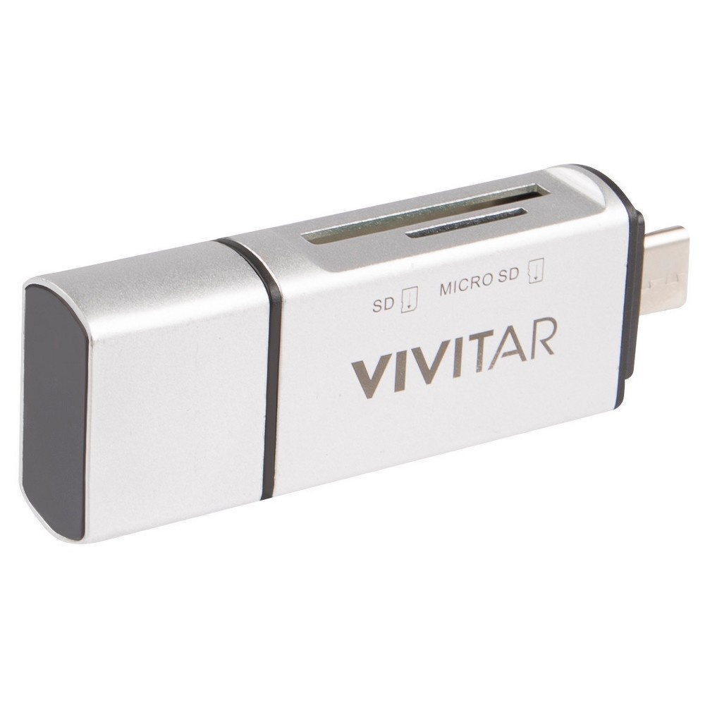 slide 3 of 6, Vivitar 5-in-1 Multi-Function Card Reader- Silver (VIV-RW-7101), 1 ct