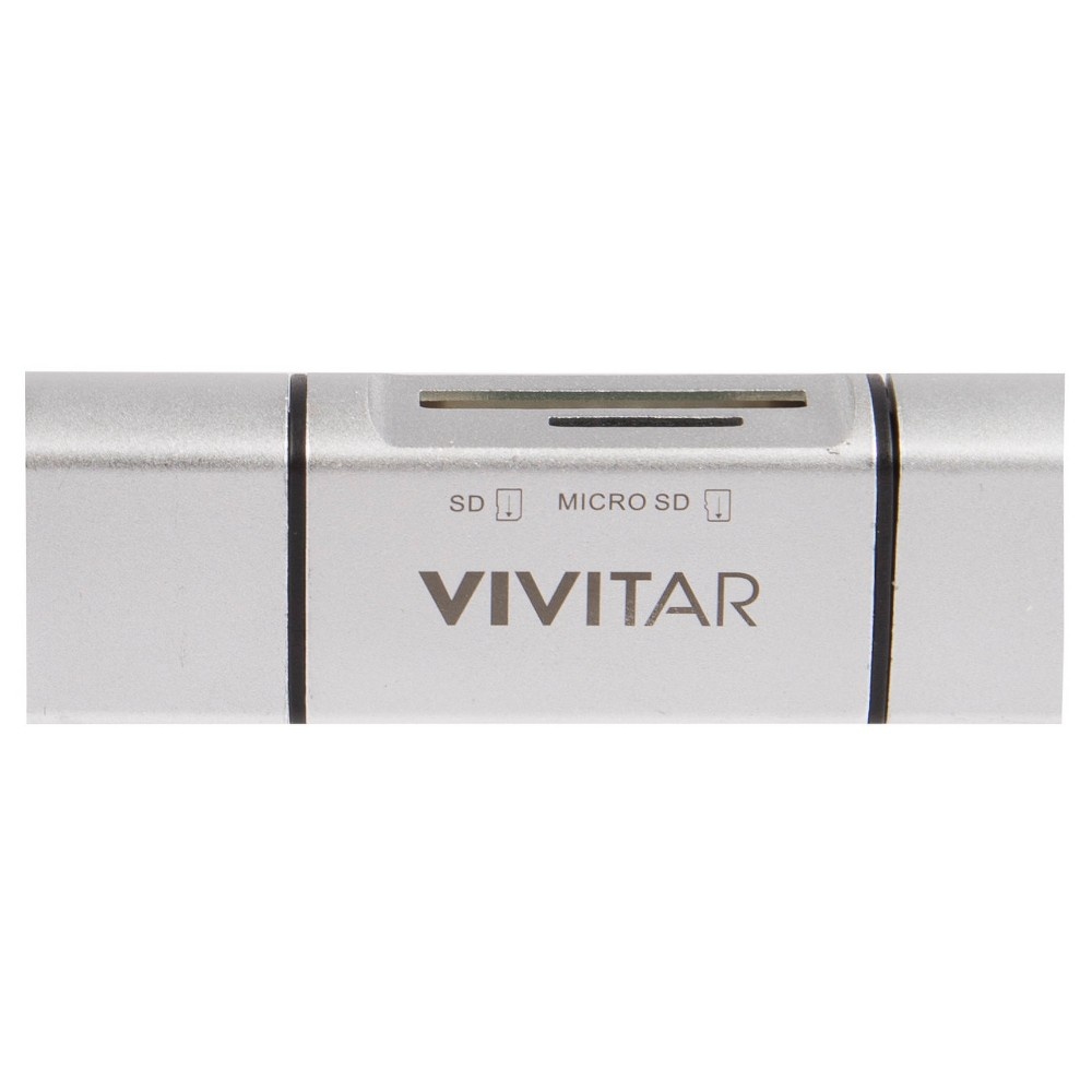 slide 4 of 6, Vivitar 5-in-1 Multi-Function Card Reader- Silver (VIV-RW-7101), 1 ct