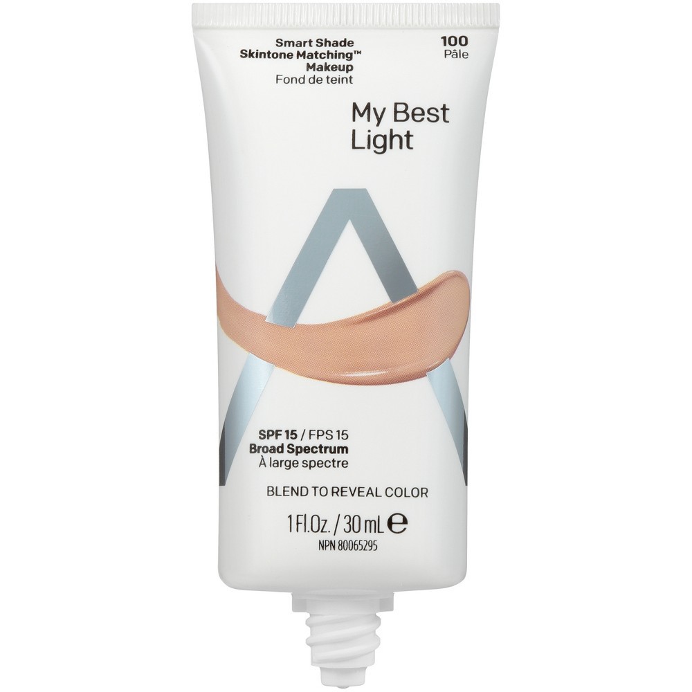 slide 2 of 3, Almay Smart Shade Skintone Matching Makeup with SPF 15 - 100 My Best Light - 1 fl oz, 1 fl oz