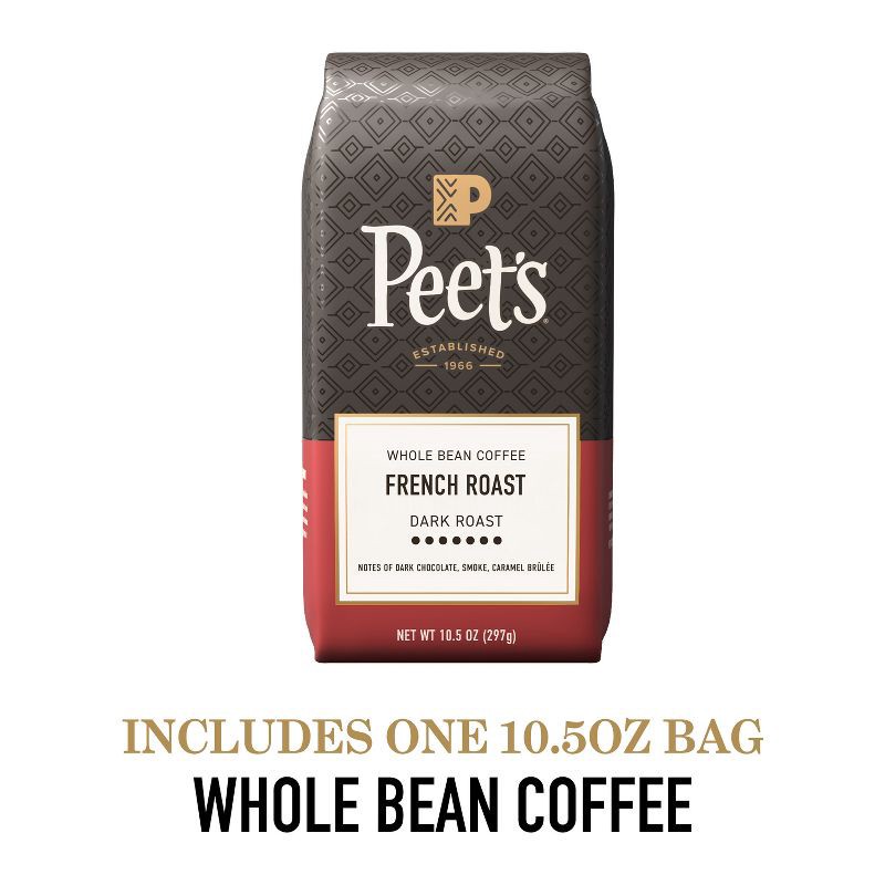 slide 2 of 9, Peet's Coffee Peet's French Dark Roast Whole Bean Coffee - 10.5oz, 10.5 oz