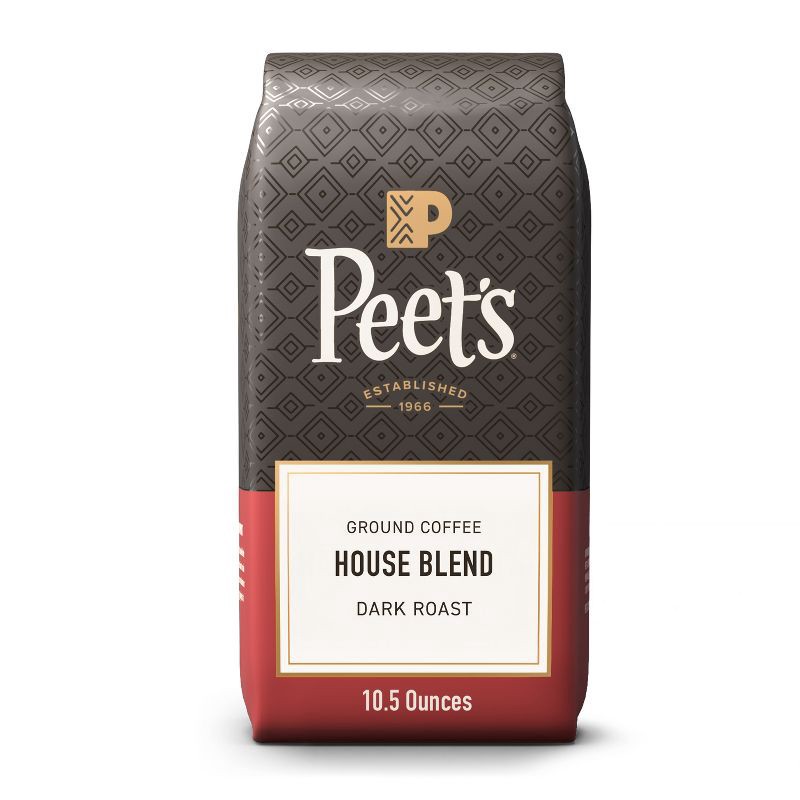 slide 1 of 10, Peet's Coffee Peet's House Blend Dark Roast Ground Coffee - 10.5oz, 10.5 oz