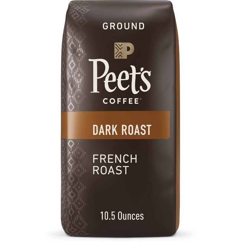 slide 1 of 3, Peet's Coffee Peet's French Roast Dark Roast Ground Coffee - 10.5oz, 10.5 oz