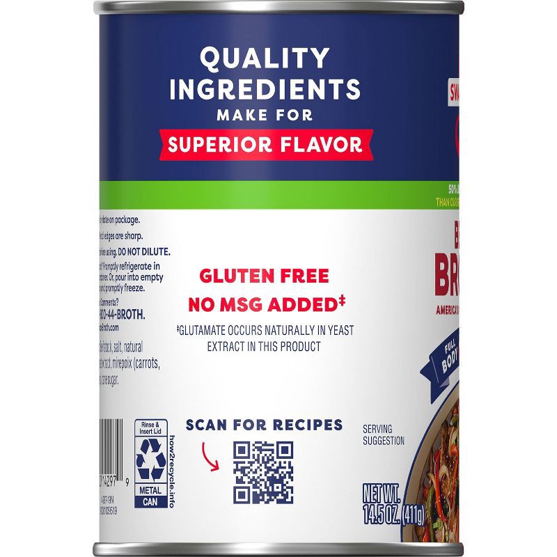 slide 7 of 7, Swanson 100% Natural Gluten Free 50% Less Sodium Beef Broth - 14.5oz, 14.5 oz