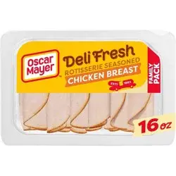 Oscar Mayer Deli Fresh Rotisserie Seasoned Chicken Breast Sliced Lunch Meat Family Size - 16oz