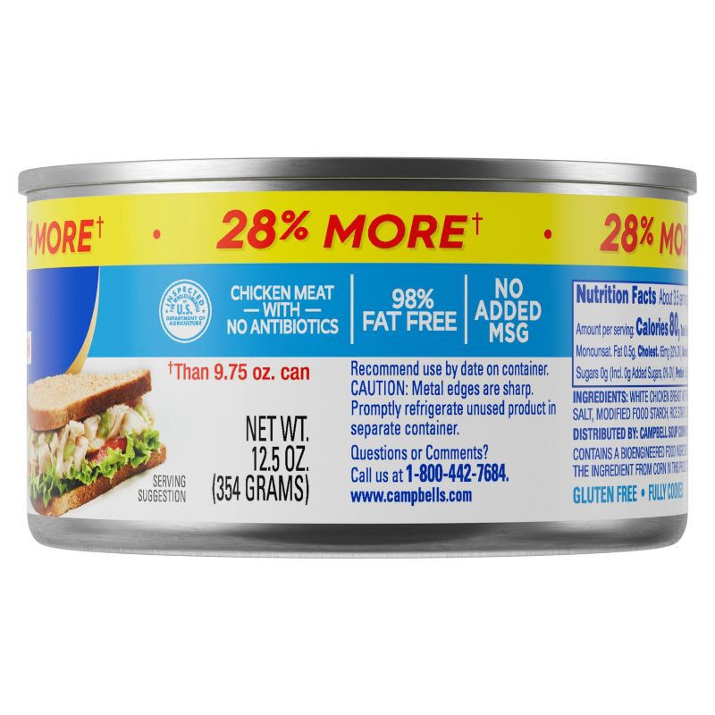 slide 12 of 14, Swanson Premium White Chunk Chicken Breast in Water - 12.5oz, 12.5 oz