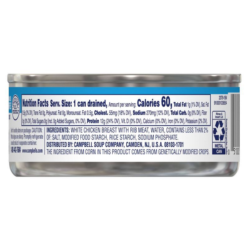 slide 2 of 14, Swanson Premium White Chunk Chicken Breast in Water - 4.5oz, 4.5 oz