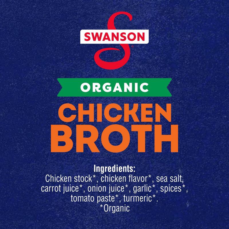 slide 10 of 10, Swanson 100% Natural Gluten Free Organic Free-Range Chicken Broth - 32 oz, 32 oz