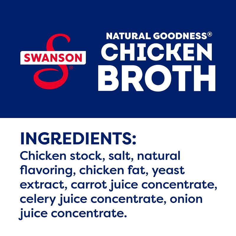 slide 4 of 17, Swanson Natural Goodness Gluten Free 33% Less Sodium Chicken Broth - 48oz, 48 oz