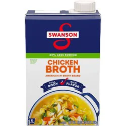 Swanson Natural Goodness Gluten Free 33% Less Sodium Chicken Broth - 48oz