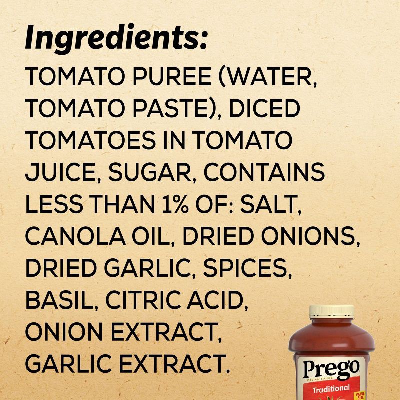 slide 6 of 11, Prego Pasta Sauce Sauce Traditional Italian Tomato Sauce - 67oz, 67 oz