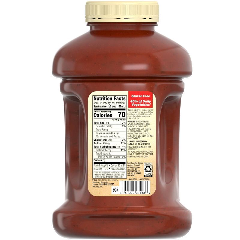 slide 9 of 11, Prego Pasta Sauce Sauce Traditional Italian Tomato Sauce - 67oz, 67 oz