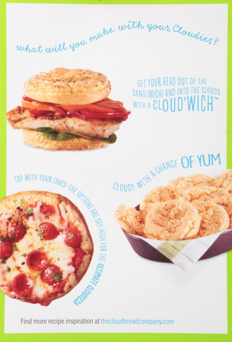 slide 8 of 9, Cloudies Garlic Herb Keto Bread, 6.4 oz