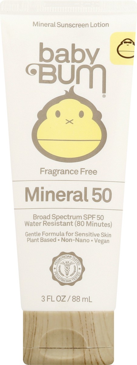 slide 5 of 11, Baby Bum Broad Spectrum SPF 50 Mineral Sunscreen Lotion 3 oz, 3 oz