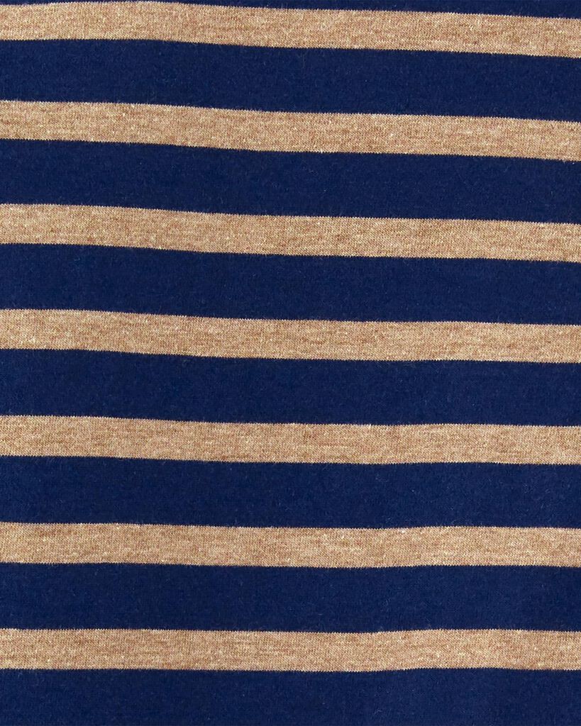 slide 2 of 3, Carter's Carters Kid Striped Pocket Jersey Tee Navy/Grey 12, 1 ct