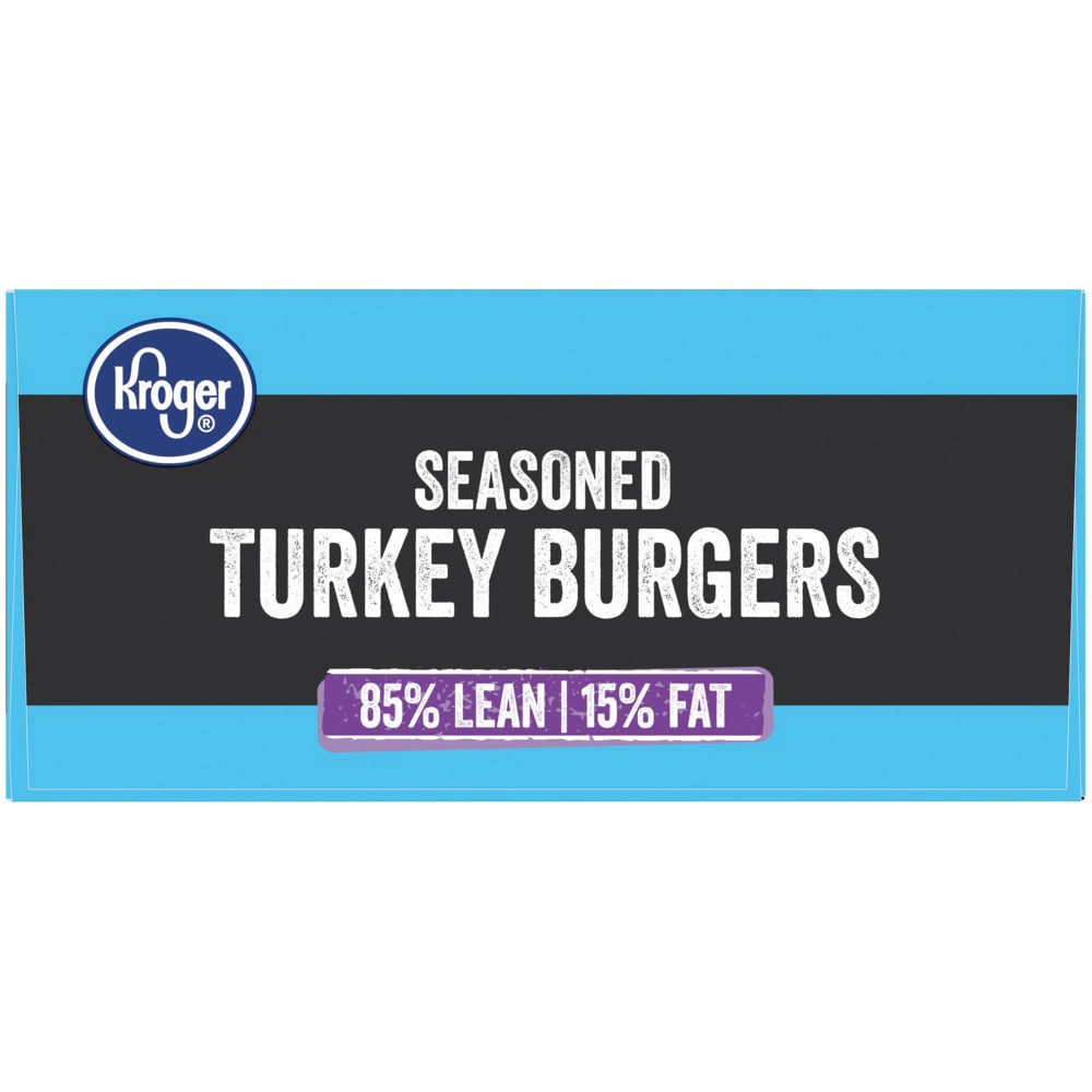 slide 2 of 6, Kroger 85% Lean Frozen Turkey Burgers, 6 ct