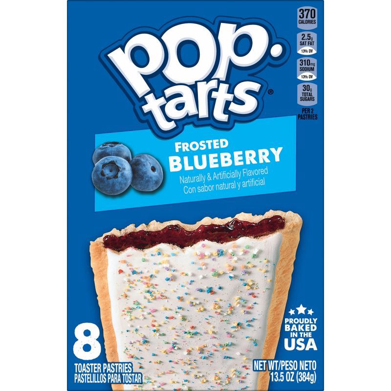 slide 2 of 10, Pop-Tarts Frosted Blueberry Toaster Pastries - 8ct / 13.5oz, 8 ct; 13.5 oz