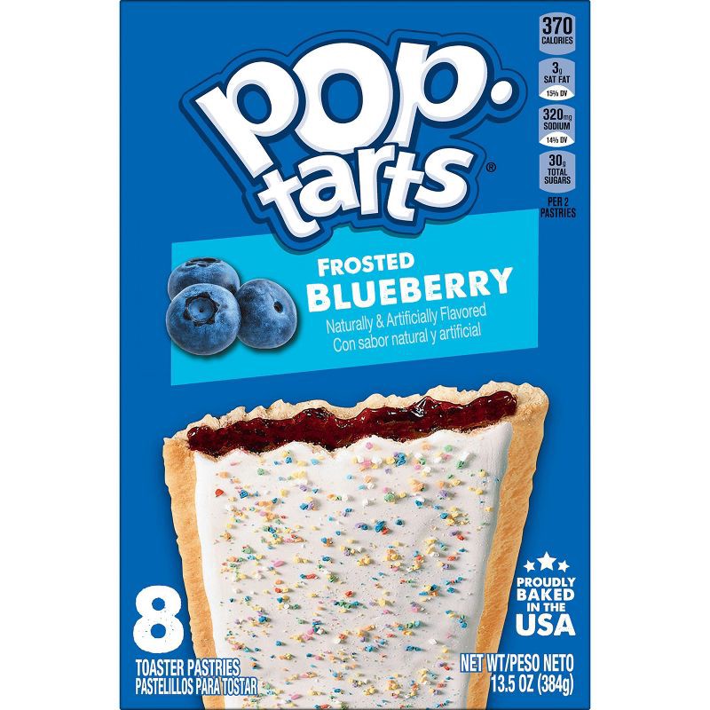 slide 6 of 10, Pop-Tarts Frosted Blueberry Toaster Pastries - 8ct / 13.5oz, 8 ct; 13.5 oz