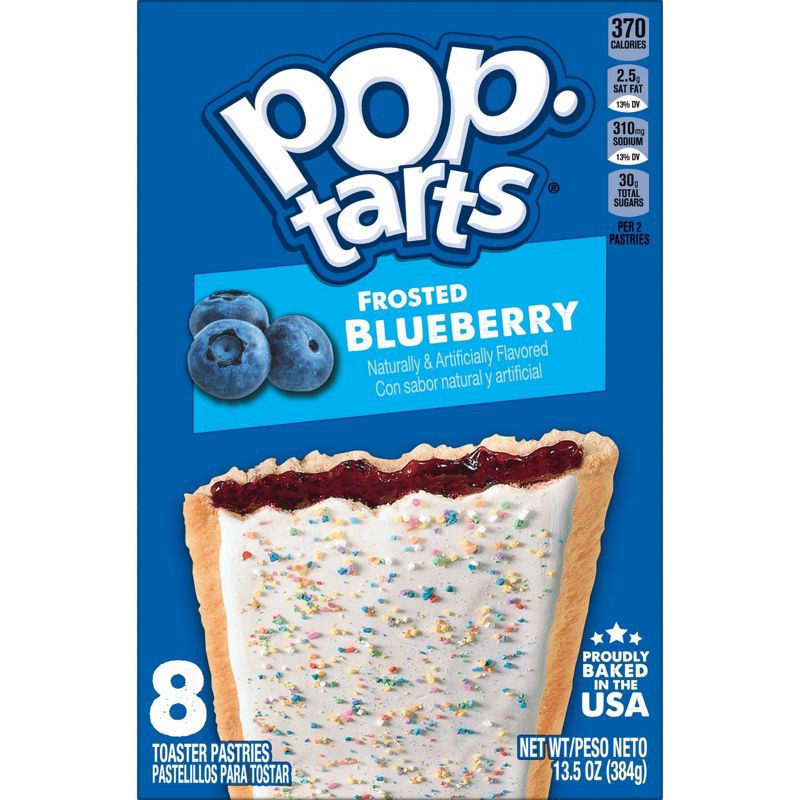 slide 10 of 11, Pop-Tarts Frosted Blueberry Toaster Pastries - 8ct / 13.5oz, 8 ct; 13.5 oz