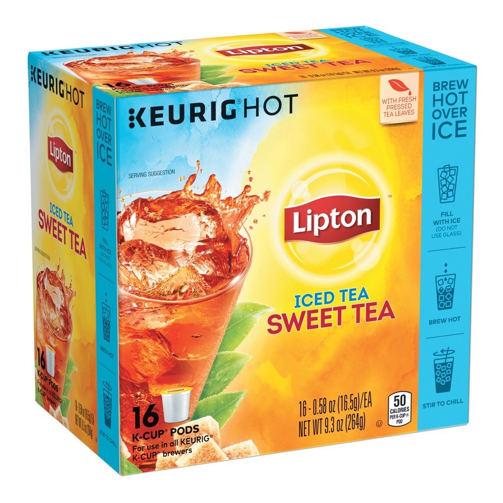 slide 2 of 6, Lipton Refresh Iced Sweet Tea K Cups, 16 ct