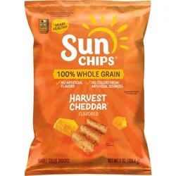 SunChips Harvest Cheddar Flavored Wholegrain Snacks - 7oz