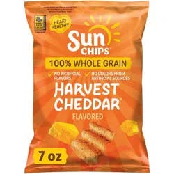 SunChips Harvest Cheddar Flavored Wholegrain Snacks - 7oz