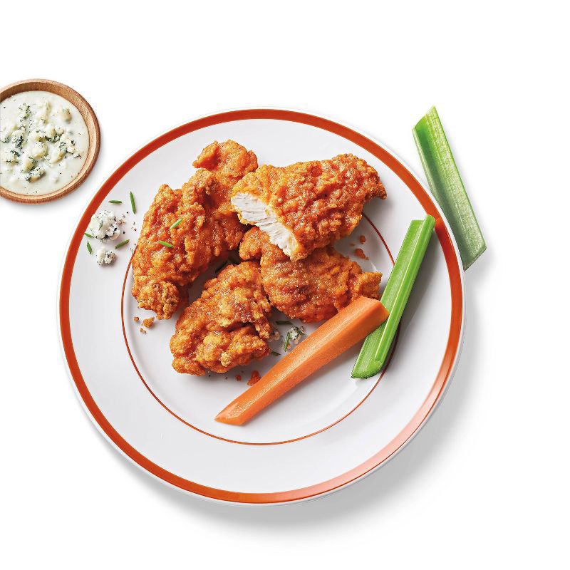 slide 2 of 3, Buffalo-Style Chicken Breast Strips - Frozen - 26oz - Good & Gather™, 26 oz