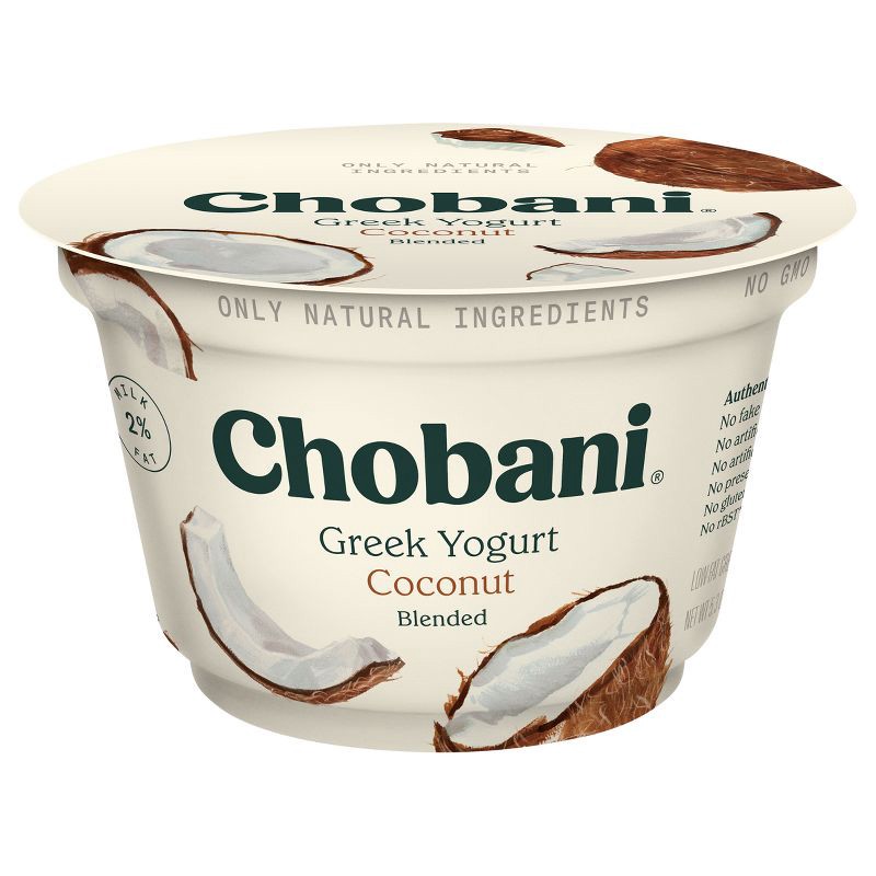 slide 1 of 8, Chobani Coconut Blended Low Fat Greek Yogurt - 5.3oz, 5.3 oz