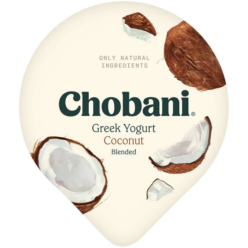 slide 8 of 8, Chobani Coconut Blended Low Fat Greek Yogurt - 12g Protein 5.3oz, 12 gram, 5.3 oz