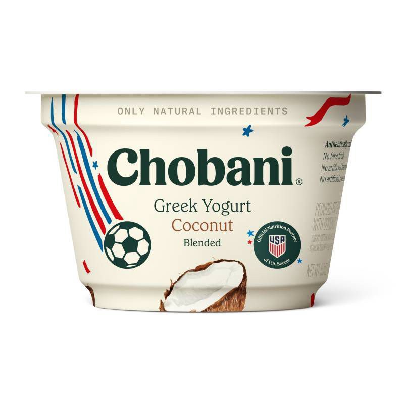 slide 1 of 1, Chobani Coconut Blended Low Fat Greek Yogurt - 12g Protein 5.3oz, 12 gram, 5.3 oz