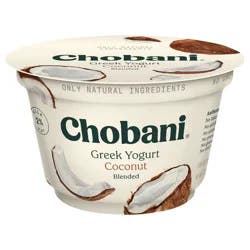 Chobani Coconut Blended Low Fat Greek Yogurt - 12g Protein 5.3oz
