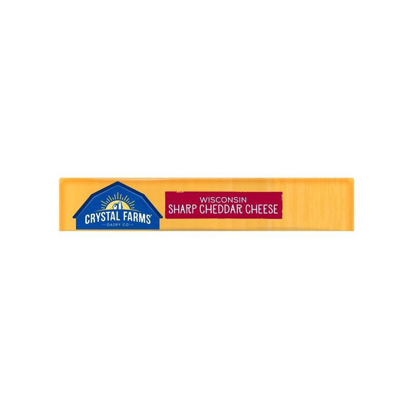 slide 7 of 8, Crystal Farms Sharp Cheddar Cheese - 8oz, 8 oz