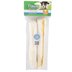 Paws Happy Life Chicken Flavor Beefhide Double Chew Rolls For Dogs