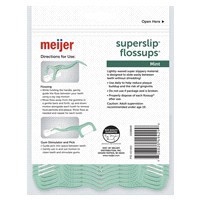 slide 3 of 5, Meijer Super Slip Mint Floss up, 90 ct