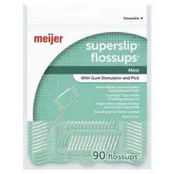 Meijer Super Slip Mint Floss up