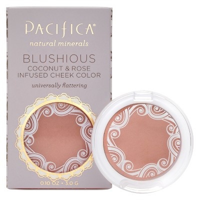 slide 1 of 1, Pacifica Blushious Coconut Rose Infused Cheek Color Wild Rose, 10 oz