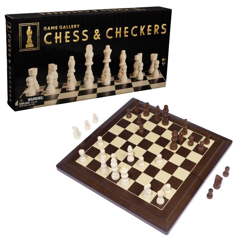 slide 1 of 7, Game Gallery Chess & Checkers Set, Style May Vary, 1 ct