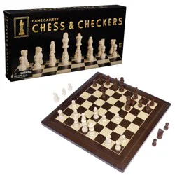 Game Gallery Chess & Checkers Set, Style May Vary