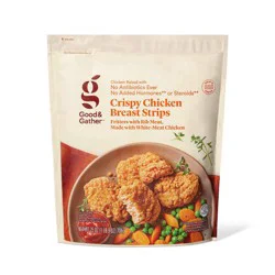 No Antibiotics Ever Crispy Chicken Breast Strips - Frozen - 25oz - Good & Gather™