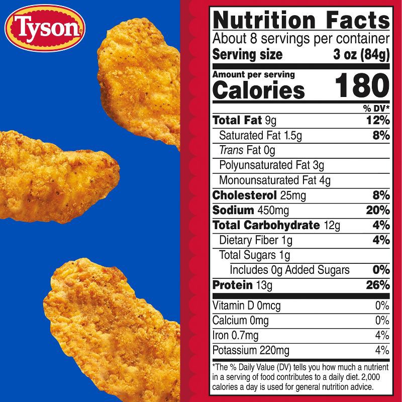 slide 8 of 12, Tyson All Natural Southern Breast Tenderloins - Frozen - 25oz, 25 oz