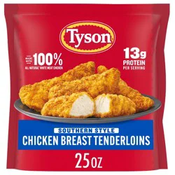 Tyson All Natural Southern Breast Tenderloins - Frozen - 25oz