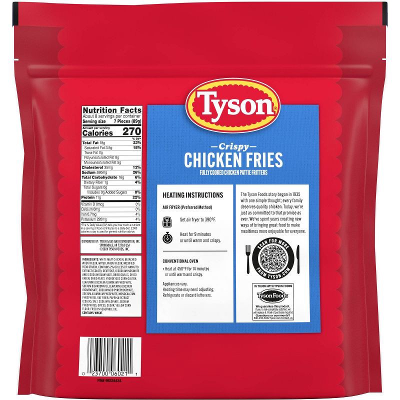 slide 4 of 5, Tyson Any'tizers Homestyle Chicken Fries - Frozen - 26.5oz, 26.5 oz