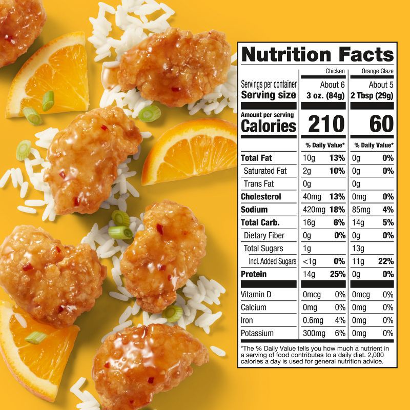 slide 8 of 14, Foster Farms Frozen Orange Breaded Chicken - 24oz, 24 oz