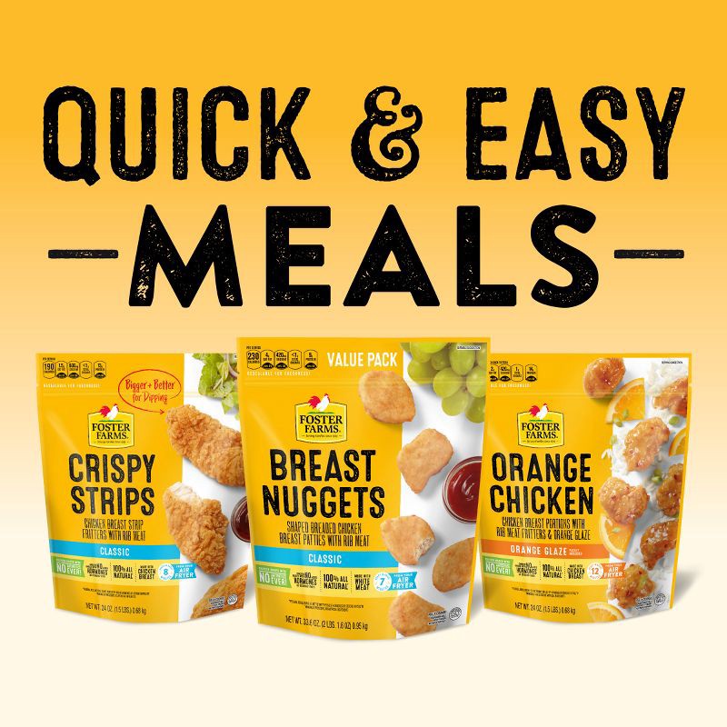 slide 10 of 14, Foster Farms Frozen Orange Breaded Chicken - 24oz, 24 oz