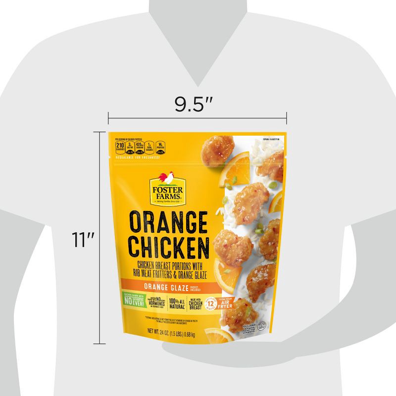 slide 11 of 14, Foster Farms Frozen Orange Breaded Chicken - 24oz, 24 oz