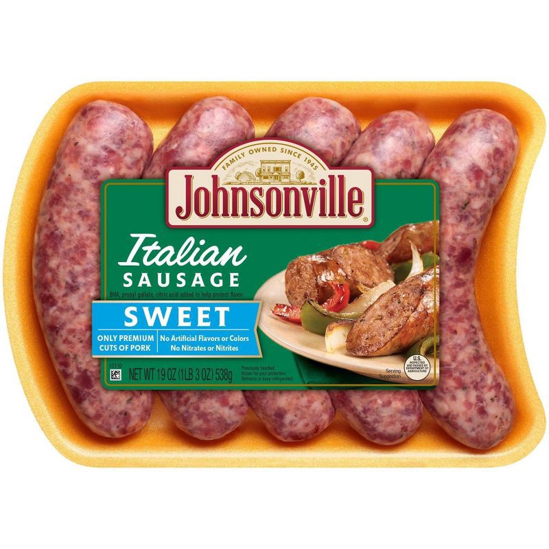 slide 1 of 4, Johnsonville Sweet Italian Sausage Links - 19oz/5ct, 5 ct; 19 oz