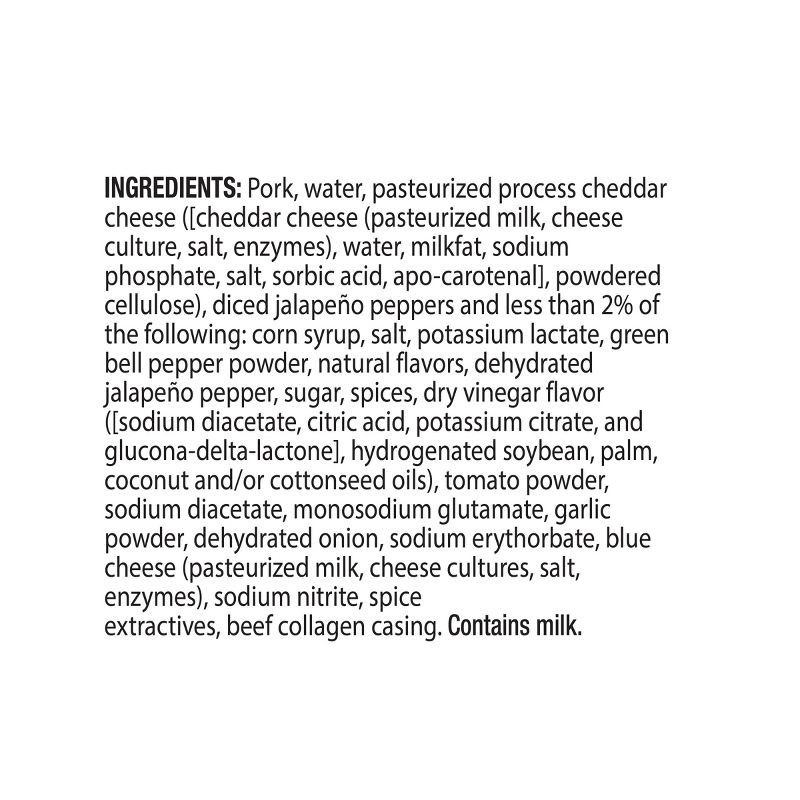 slide 7 of 7, Johnsonville Jalapeno Cheddar Pork Smoked Sausage - 14oz, 14 oz