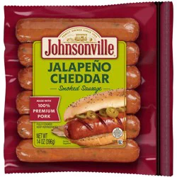 Johnsonville Jalapeno Cheddar Pork Smoked Sausage - 14oz