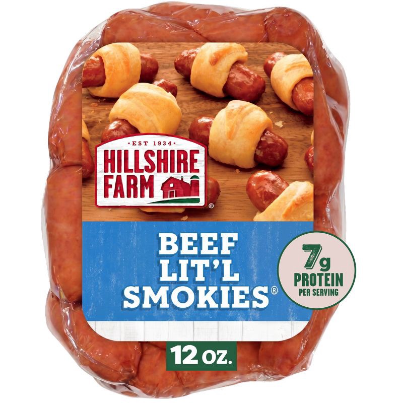 slide 1 of 5, Hillshire Farm Beef Lit'l Smokies Smoked Sausage - 12oz, 12 oz
