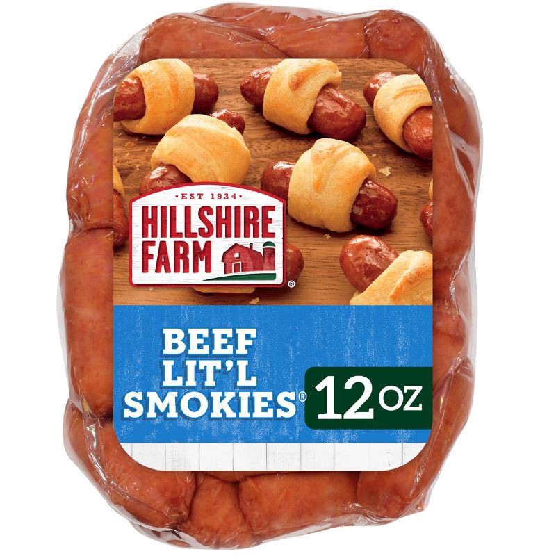 slide 1 of 10, Hillshire Farm Beef Lit'l Smokies Smoked Sausage - 12oz, 12 oz