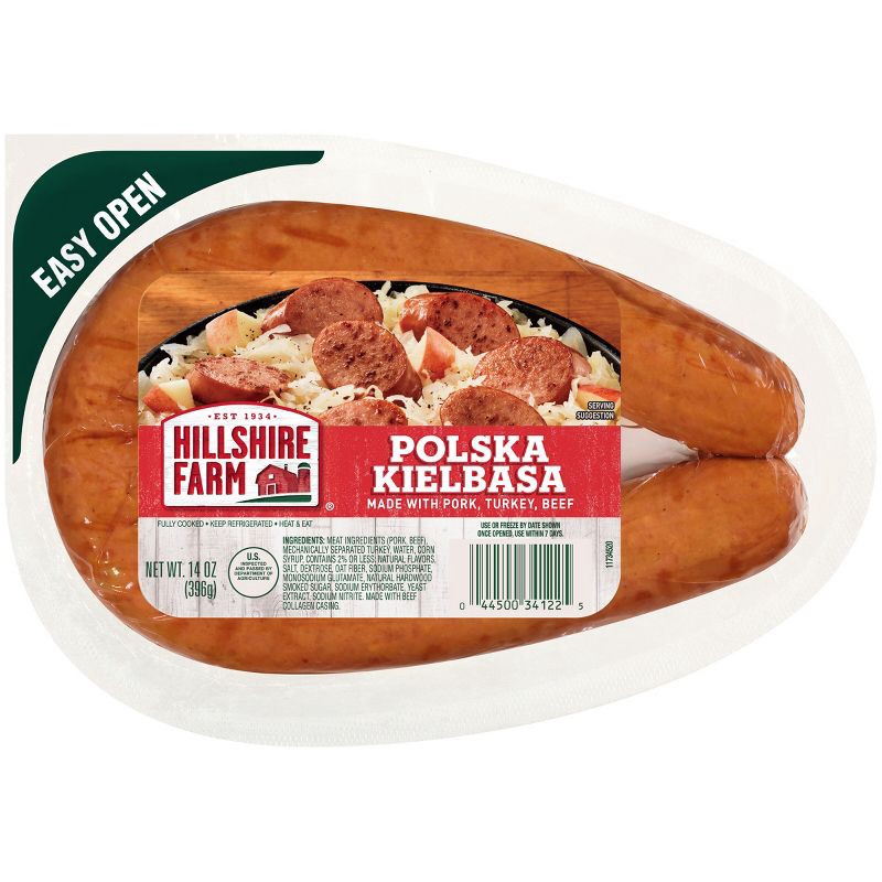 slide 1 of 3, Hillshire Farm Polska Kielbasa Smoked Sausage Rope - 14oz, 14 oz